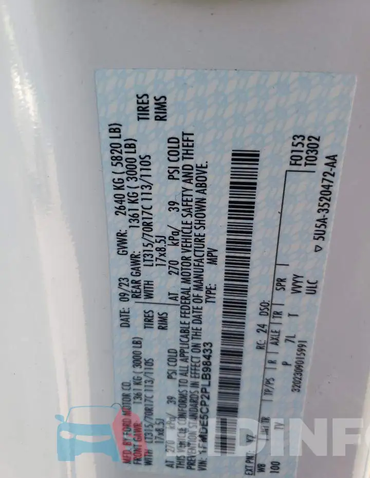 1FMDE5CP2PLB98433 Photo# 13