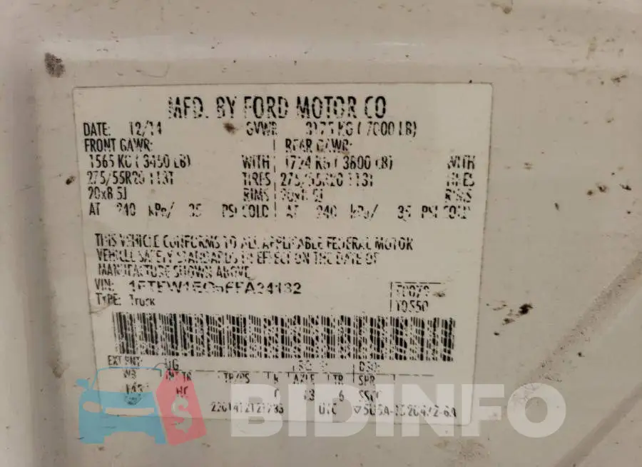 1FTEW1EG6FFA24132 Photo# 12