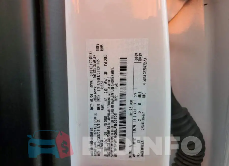 1FTFW1RG0LFB09705 Photo# 12