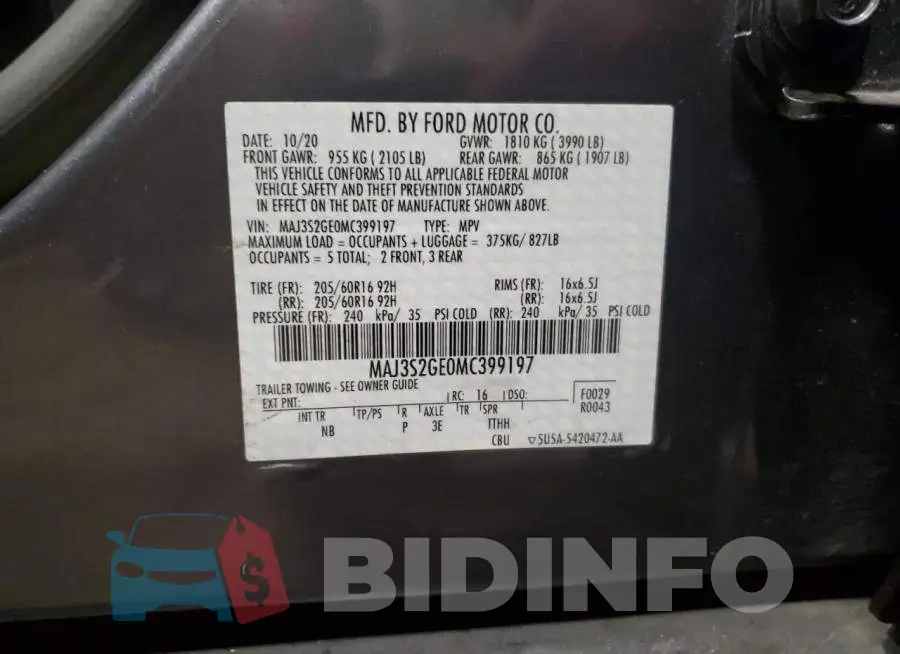 MAJ3S2GE0MC399197 Photo# 12