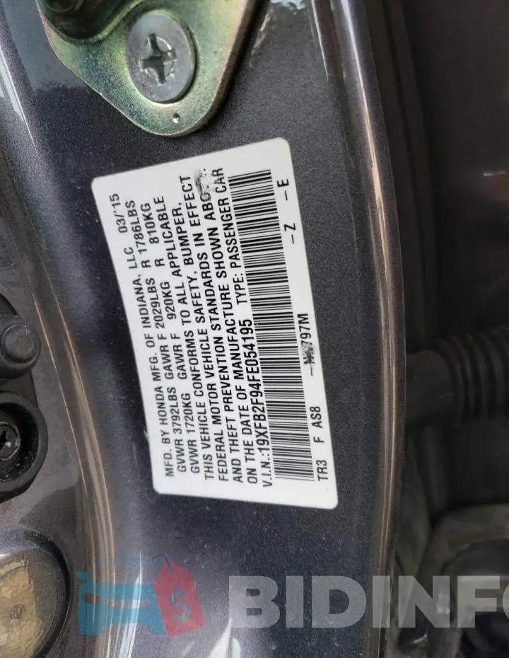 19XFB2F94FE054195 Photo# 13