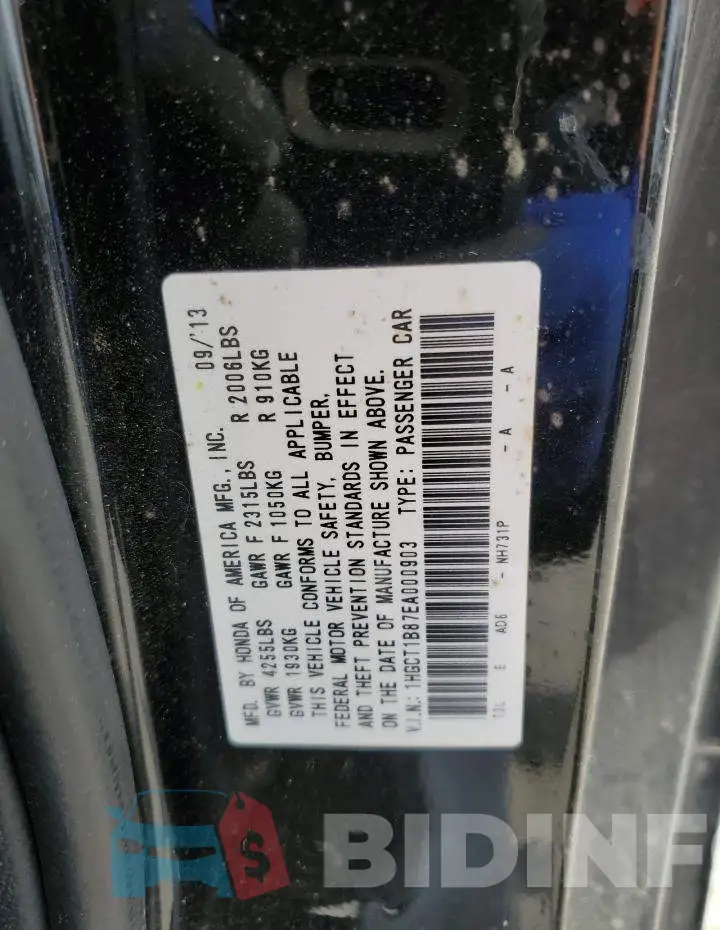 1HGCT1B87EA000903 Photo# 13