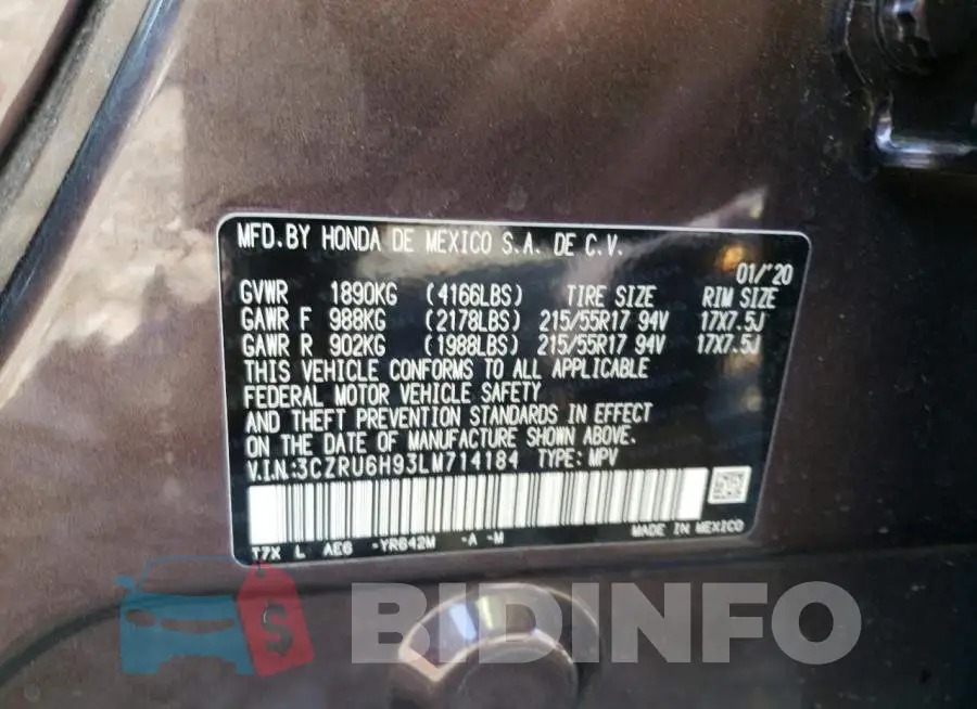3CZRU6H93LM714184 Photo# 13