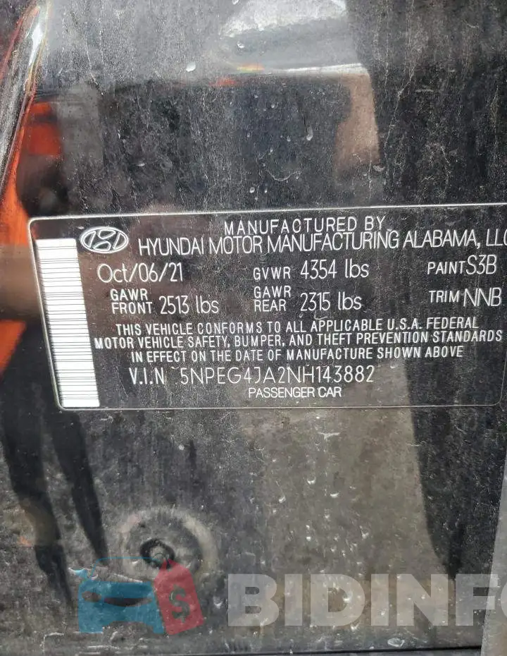 5NPEG4JA2NH143882 Photo# 13