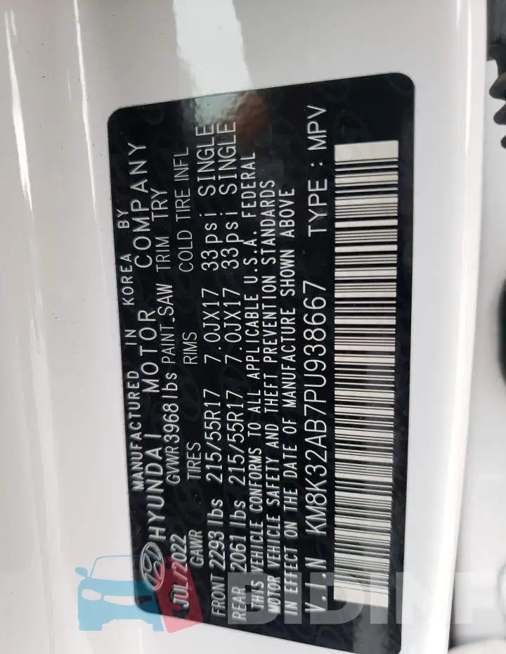 KM8K32AB7PU938667 Photo# 12