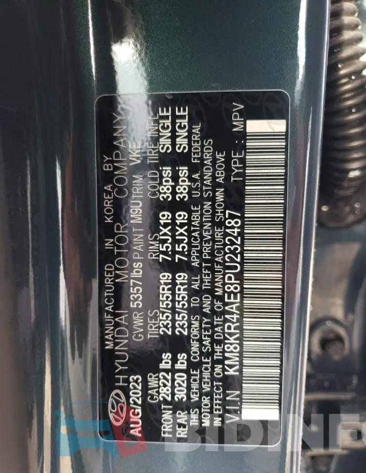 KM8KR4AE8PU232487 Photo# 12