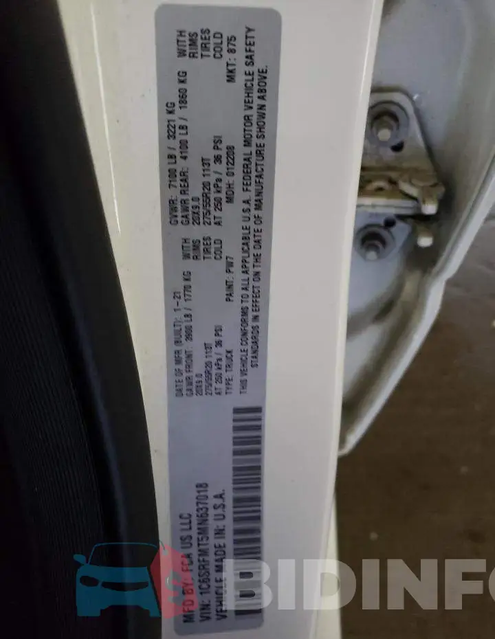 1C6SRFMT5MN637018 Photo# 13