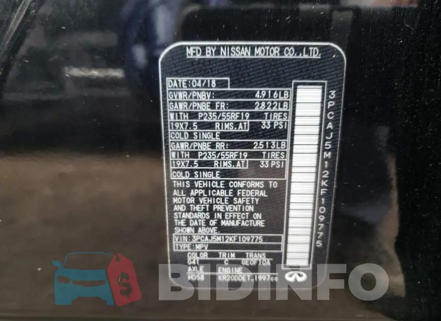 3PCAJ5M12KF109775 Photo# 14