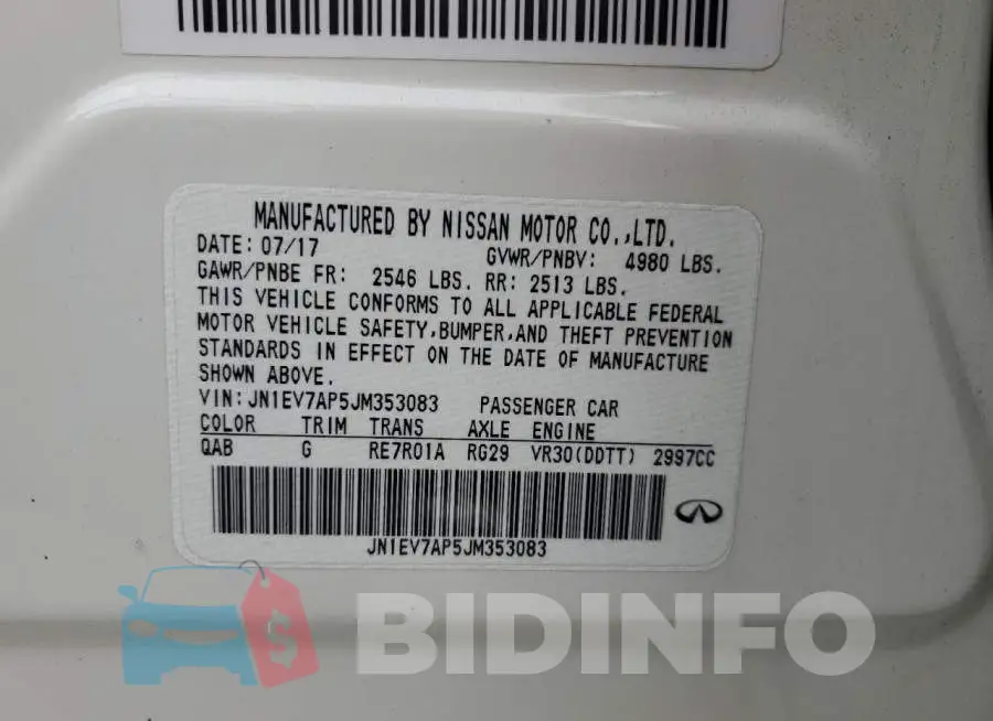 JN1EV7AP5JM353083 Photo# 12