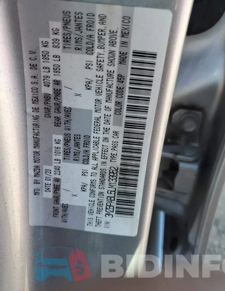 3MZBPABL5LM133952 Photo# 12