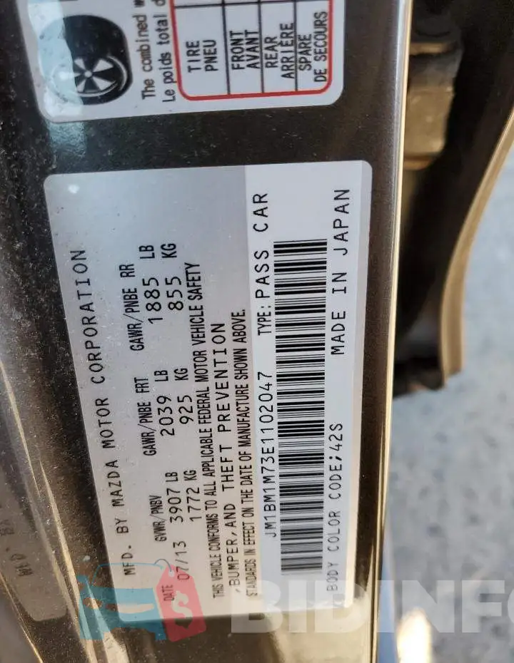 JM1BM1M73E1102047 Photo# 12