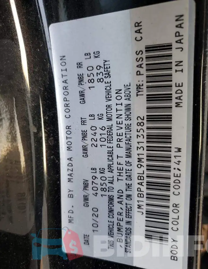 JM1BPABL9M1313582 Photo# 12