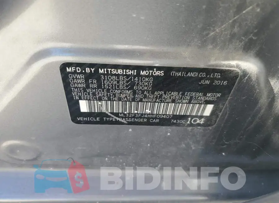 ML32F3FJ4HHF09407 Photo# 12