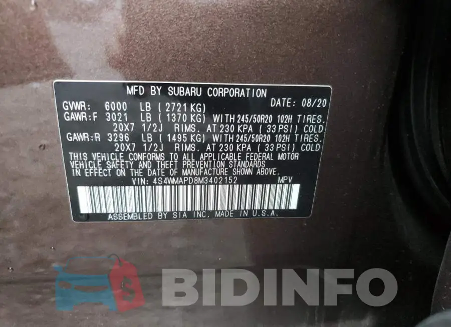 4S4WMAPD8M3402152 Photo# 14