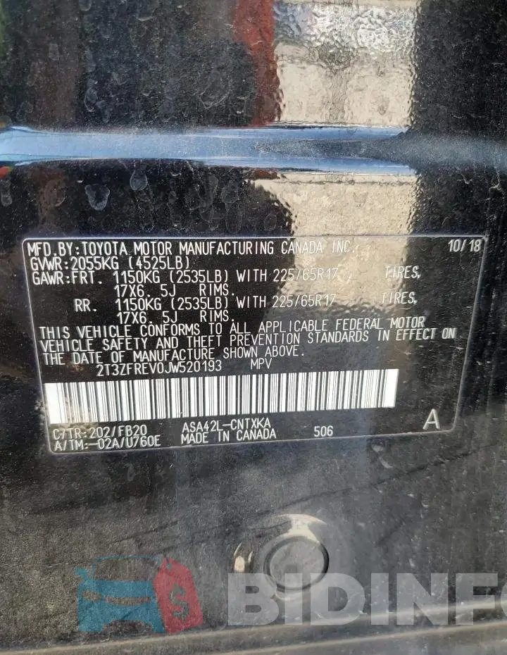 2T3ZFREV0JW520193 Photo# 13