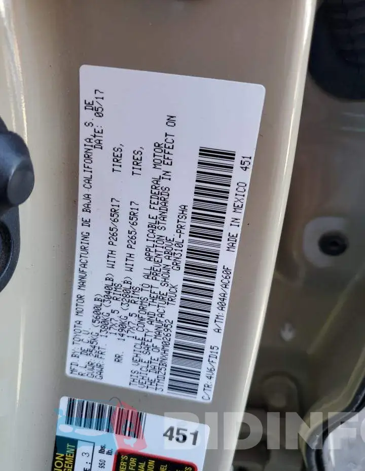 3TMDZ5BNXHM026952 Photo# 12