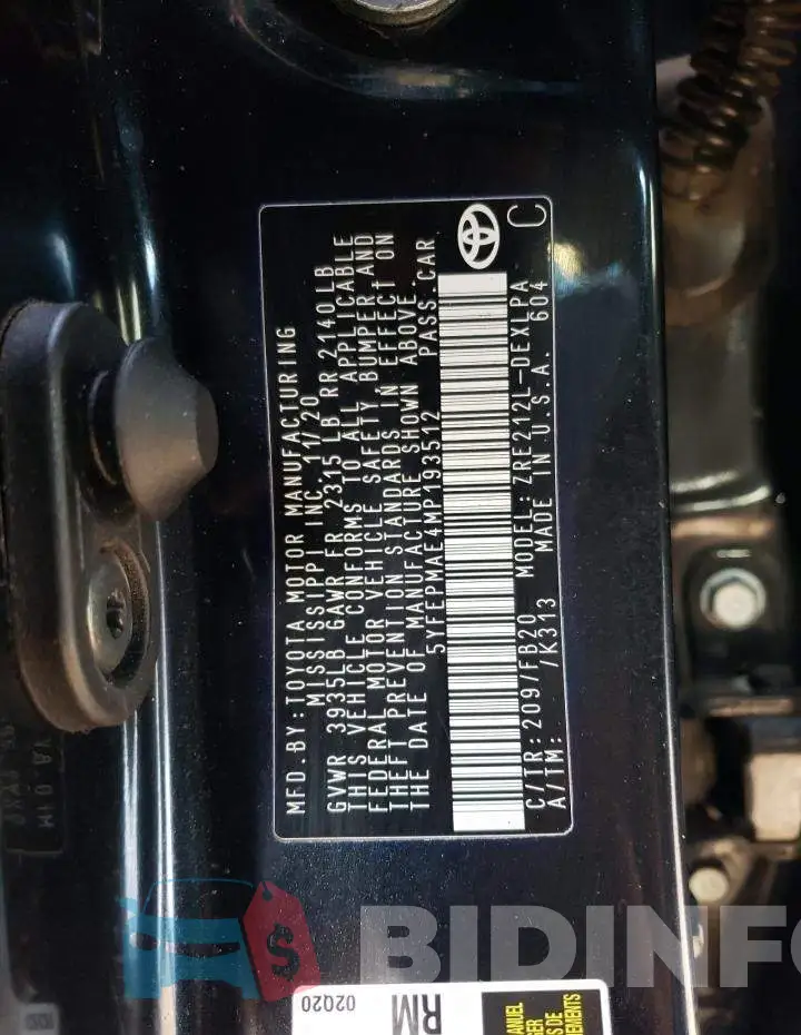 5YFEPMAE4MP193512 Photo# 12