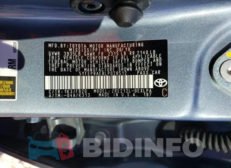 5YFEPRAE8LP028512 Photo# 13