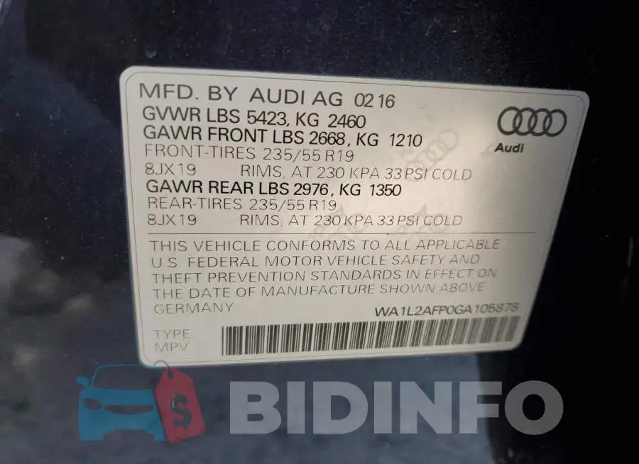 WA1L2AFP0GA105878 Photo# 13