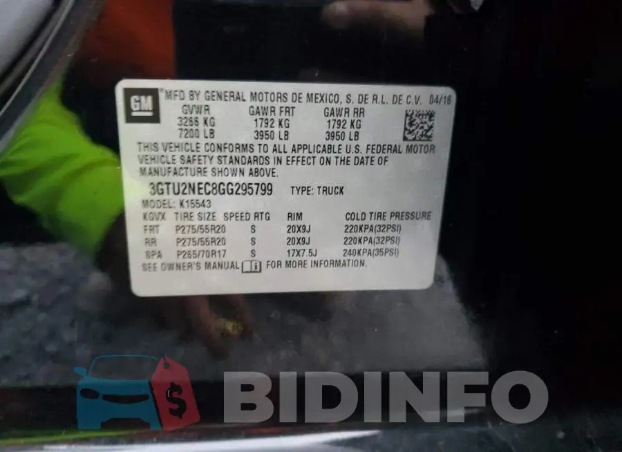 3GTU2NEC8GG295799 Photo# 12
