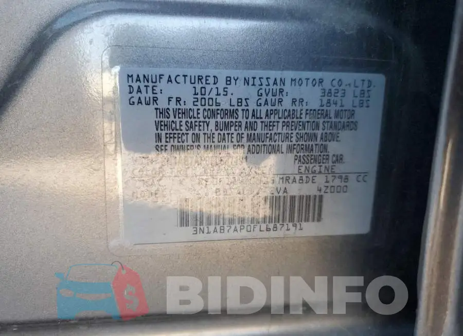 3N1AB7AP0FL687191 Photo# 12