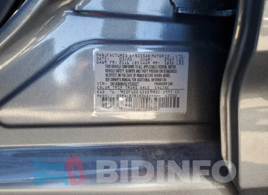 3N1AB8BV6LY239927 Photo# 12