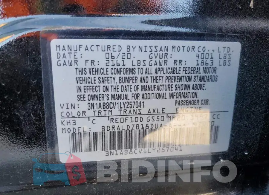 3N1AB8CV1LY257041 Photo# 13