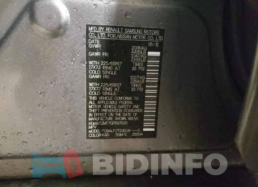KNMAT2MT7GP697633 Photo# 14