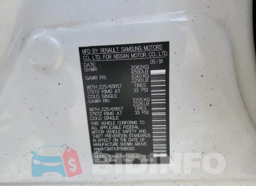 KNMAT2MTXJP596030 Photo# 14
