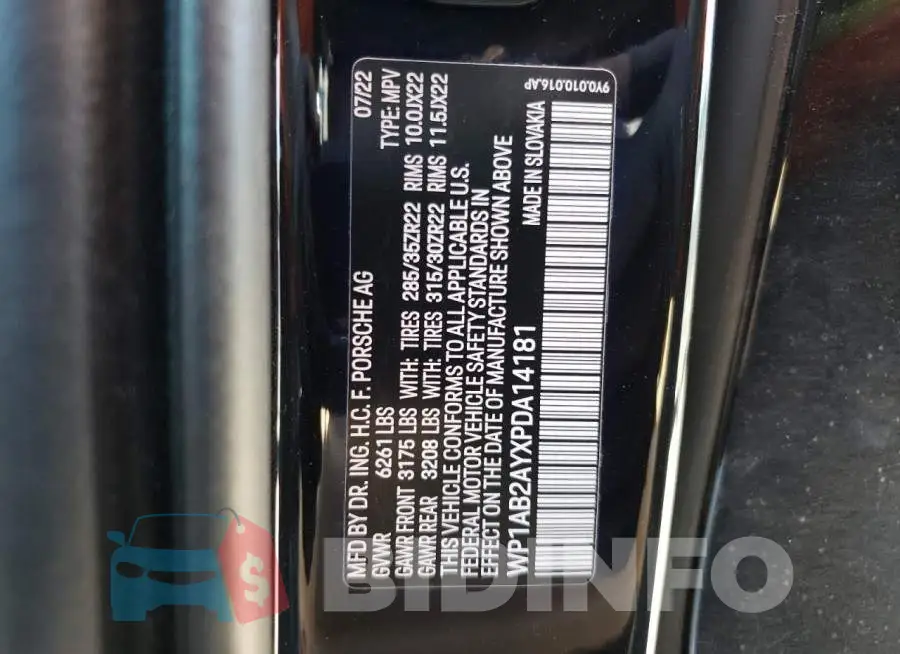 WP1AB2AYXPDA14181 Photo# 14