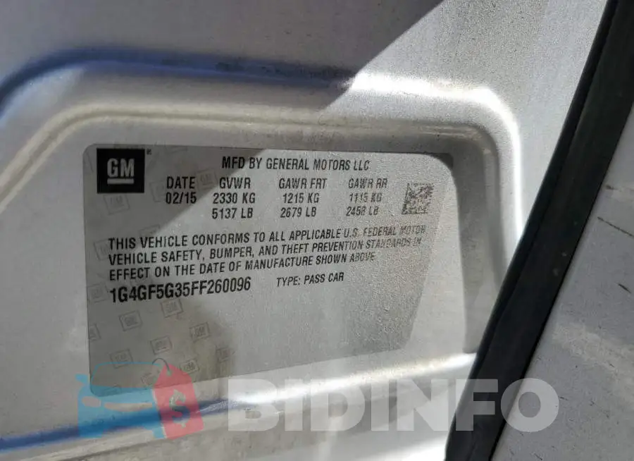 1G4GF5G35FF260096 Photo# 12