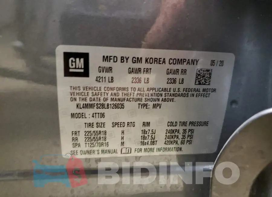 KL4MMFS28LB126035 Photo# 12