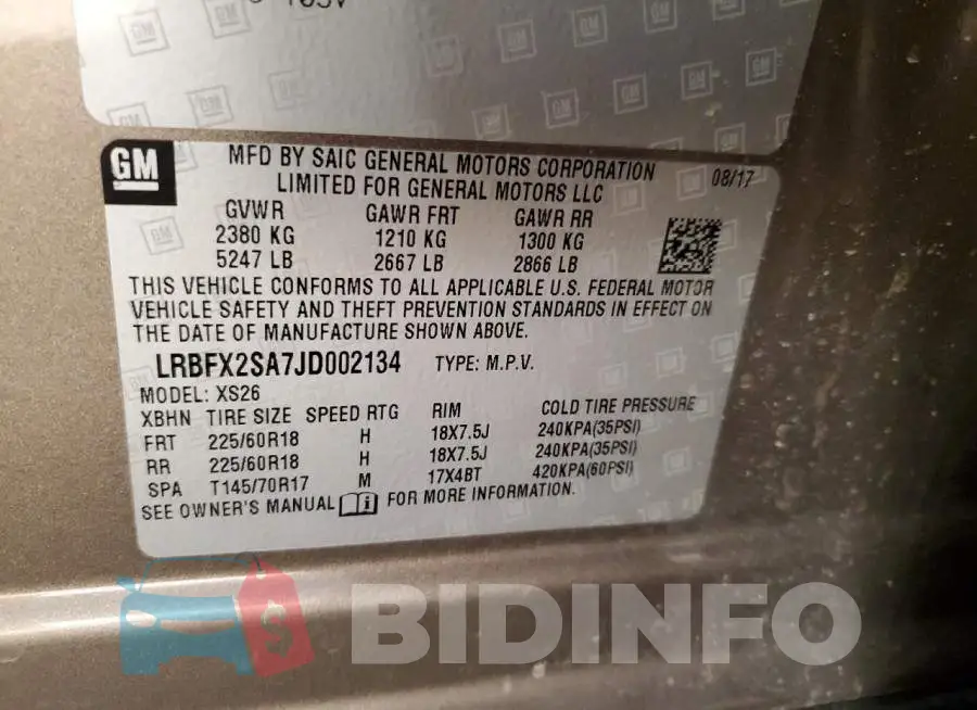 LRBFX2SA7JD002134 Photo# 12