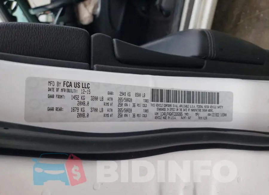 1C4RJFAGXFC226265 Photo# 12