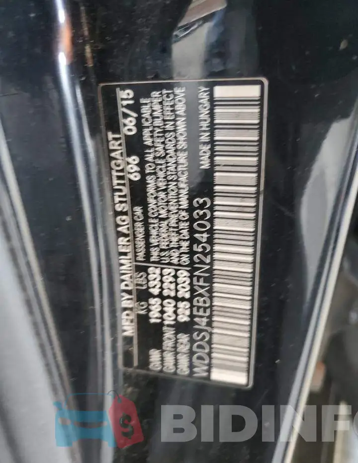 WDDSJ4EBXFN254033 Photo# 12