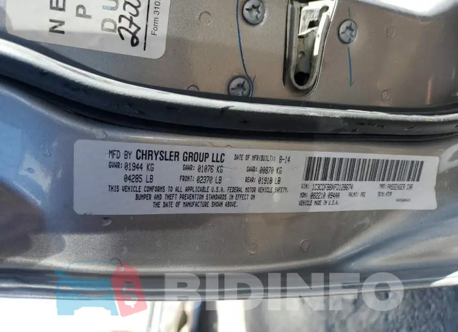 1C3CDFBBXFD128674 Photo# 13