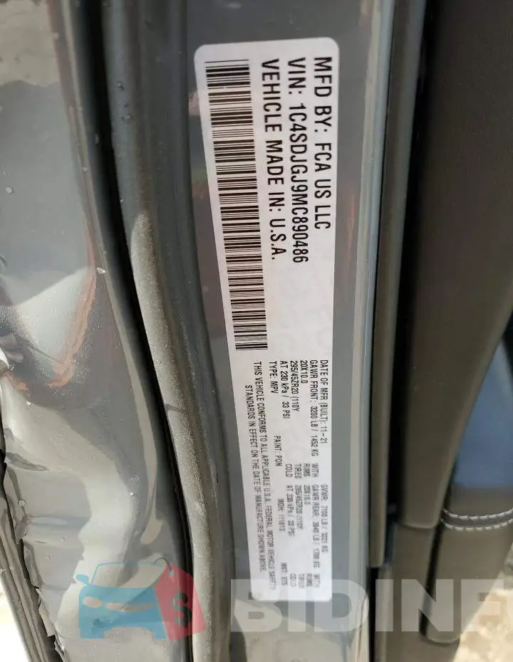 1C4SDJGJ9MC890486 Photo# 13