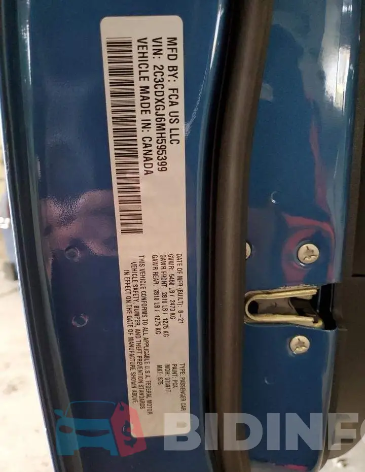 2C3CDXGJ6MH595399 Photo# 12