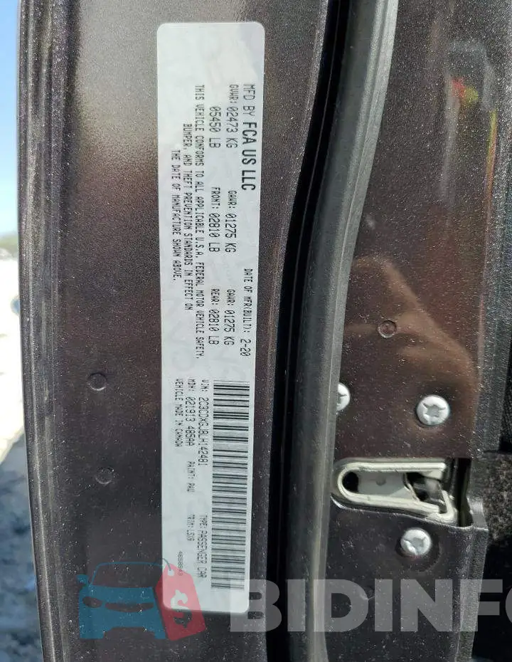 2C3CDXGJ8LH142481 Photo# 13