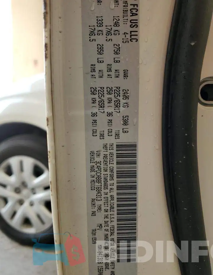 3C4PDCAB8FT684313 Photo# 13