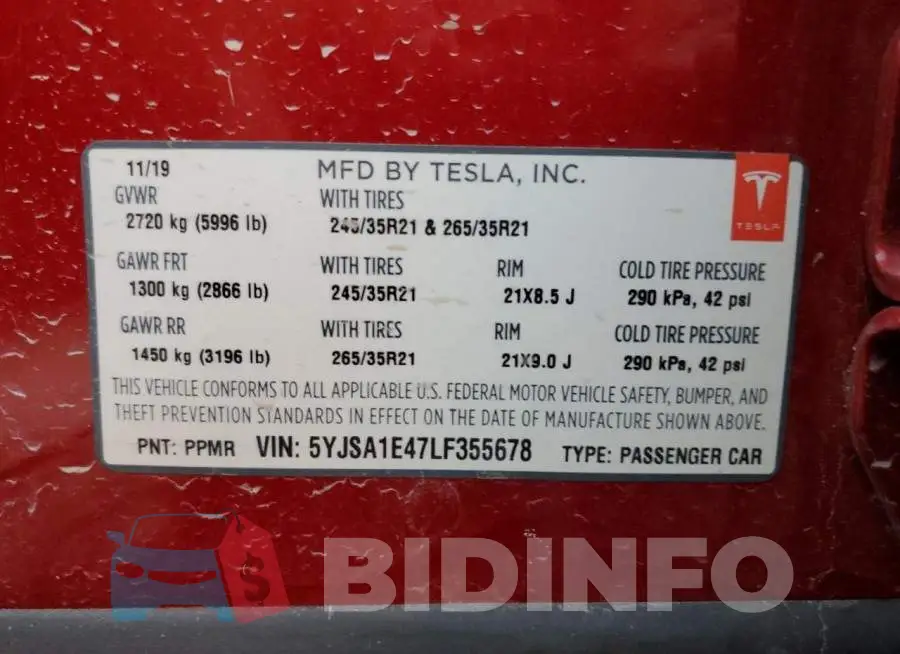 5YJSA1E47LF355678 Photo# 13