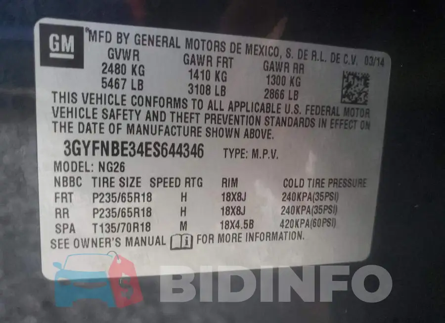 3GYFNBE34ES644346 Photo# 13