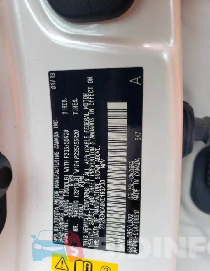 2T2BZMCA8KC183730 Photo# 13