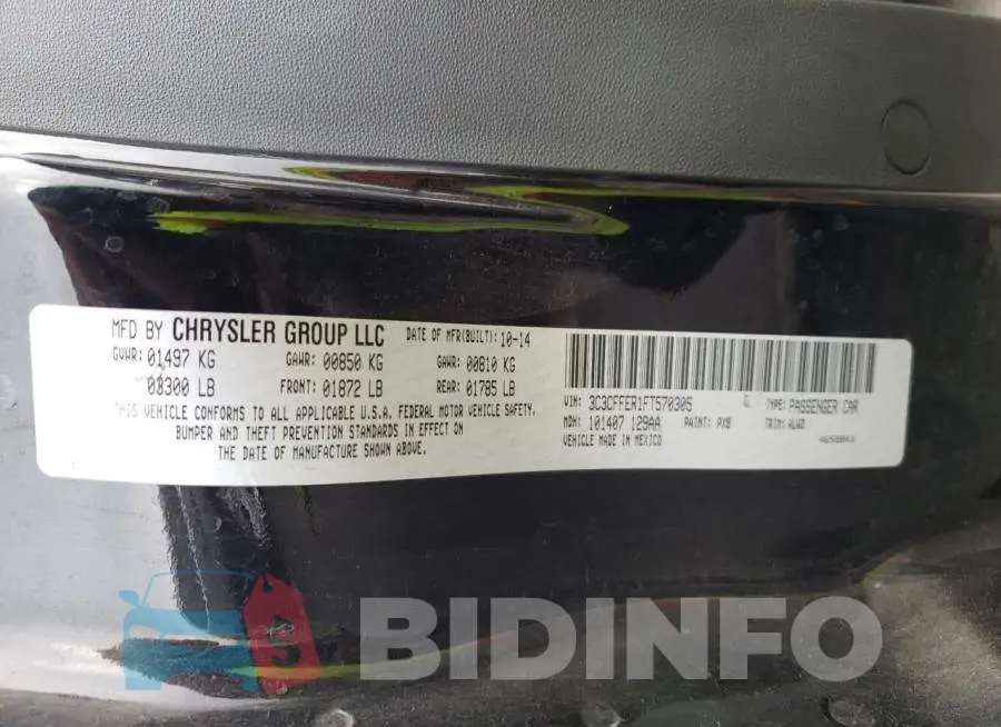 3C3CFFER1FT570305 Photo# 13