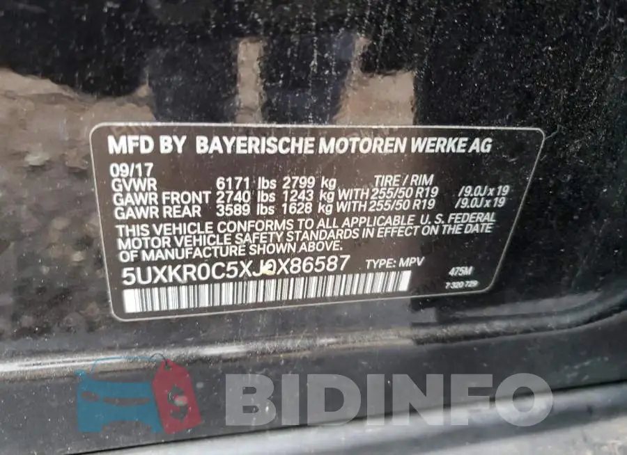 5UXKR0C5XJ0X86587 Photo# 12