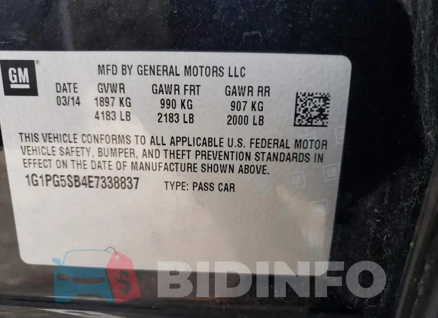 1G1PG5SB4E7338837 Photo# 12