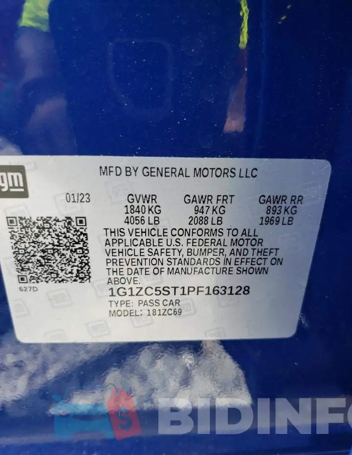 1G1ZC5ST1PF163128 Photo# 12