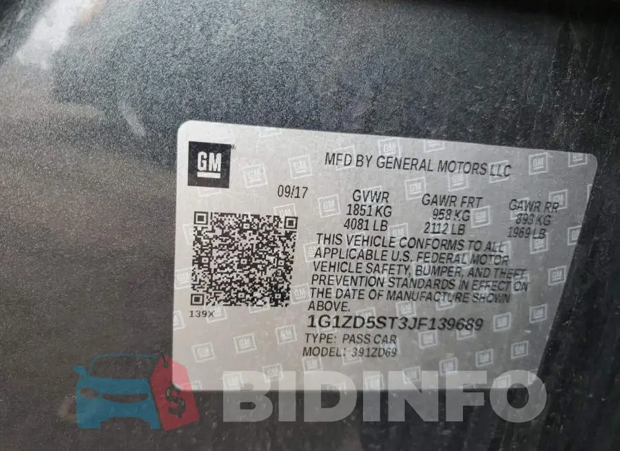 1G1ZD5ST3JF139689 Photo# 12