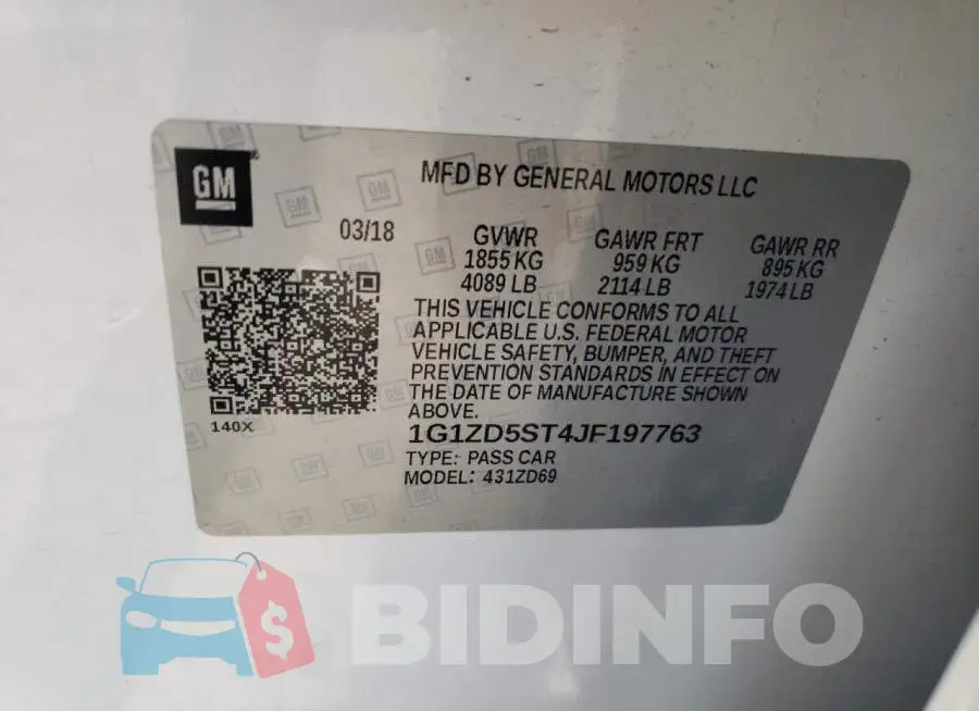 1G1ZD5ST4JF197763 Photo# 12