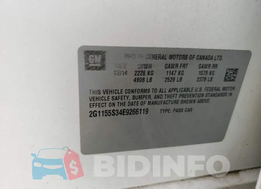 2G1155S34E9266119 Photo# 12